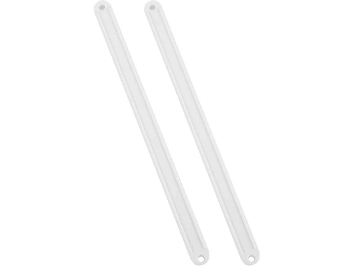 Corrediças De Gaveta Plástico Brancas 235mm, Conjunto De 2 Peças Para Guarda Roupas