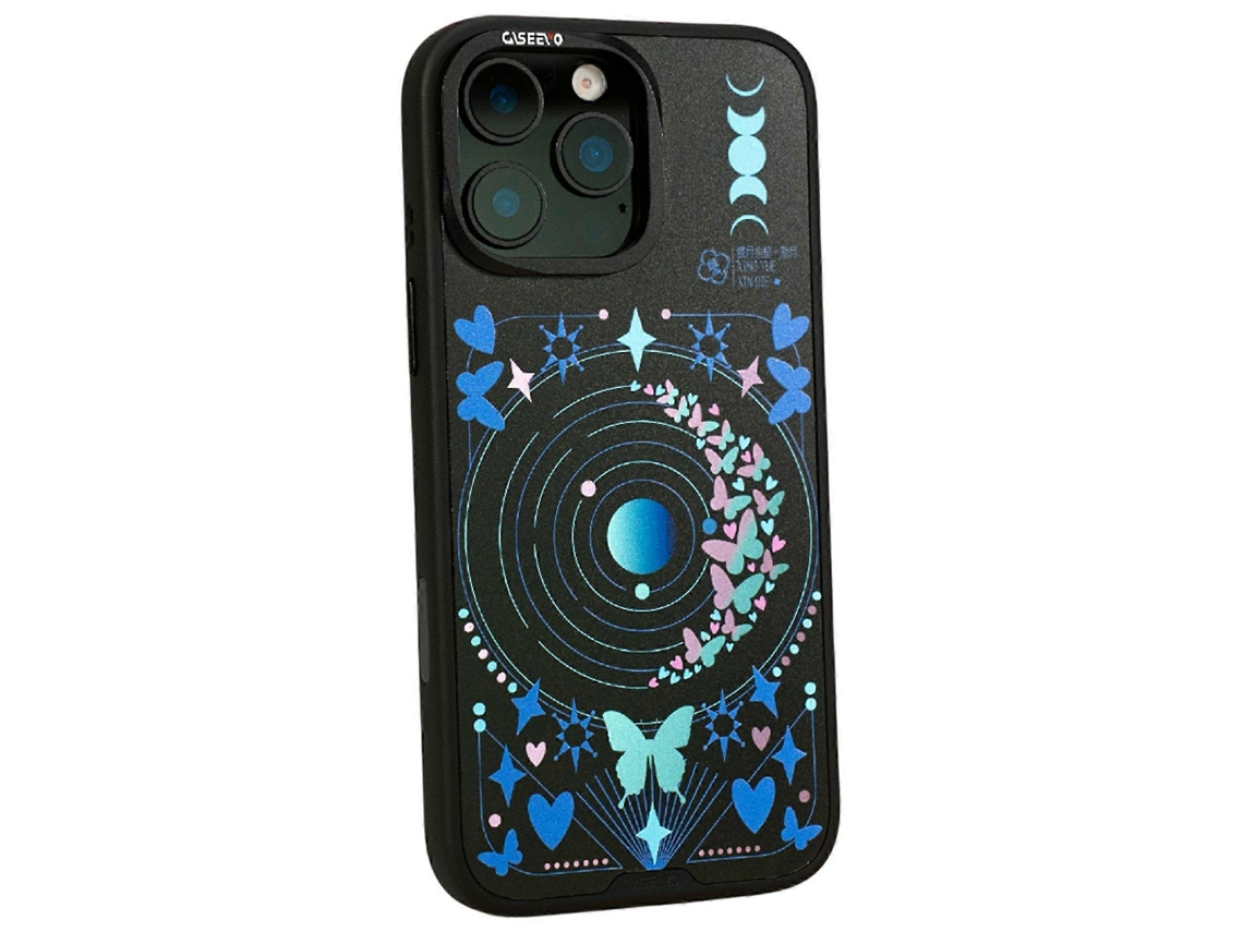 Tkdaddy Caseevo Para Iphone 14 Pro Max Capa Magnética Tpu Acrílico Com Placa Traseira Removível New Moon