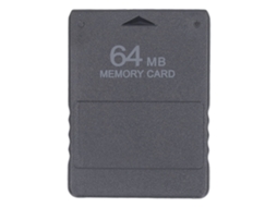 Cartão de memória PS2 64MB, compatível com consoles, plug and play, alta velocidade