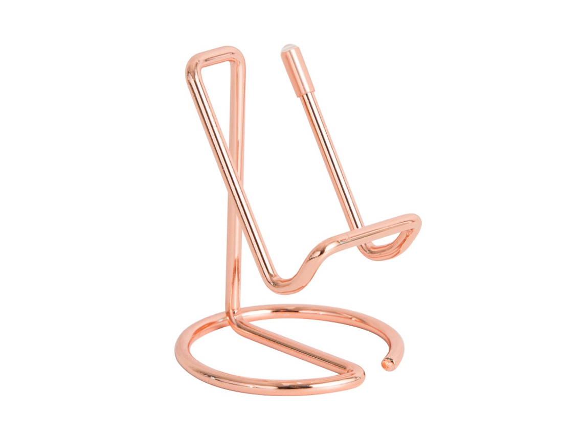 Suporte De Mesa Para Celular - Compatível Com Iphone E Outros Celulares - Ouro Rosa