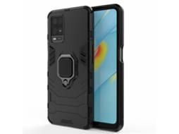 Capa Cool Guard Hybrid Para Oppo Oppo A54 4g Pele Sintética Preto
