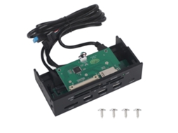 Leitor De Cartões Interno Multifuncional Painel Frontal De Pc 5.25 Polegadas Com Portas Usb 3.0, Usb 3.1 E Esata