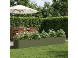 Vidaxl Cama De Jardim Elevada Verde-azeitona 280 X 40 X 40 Cm