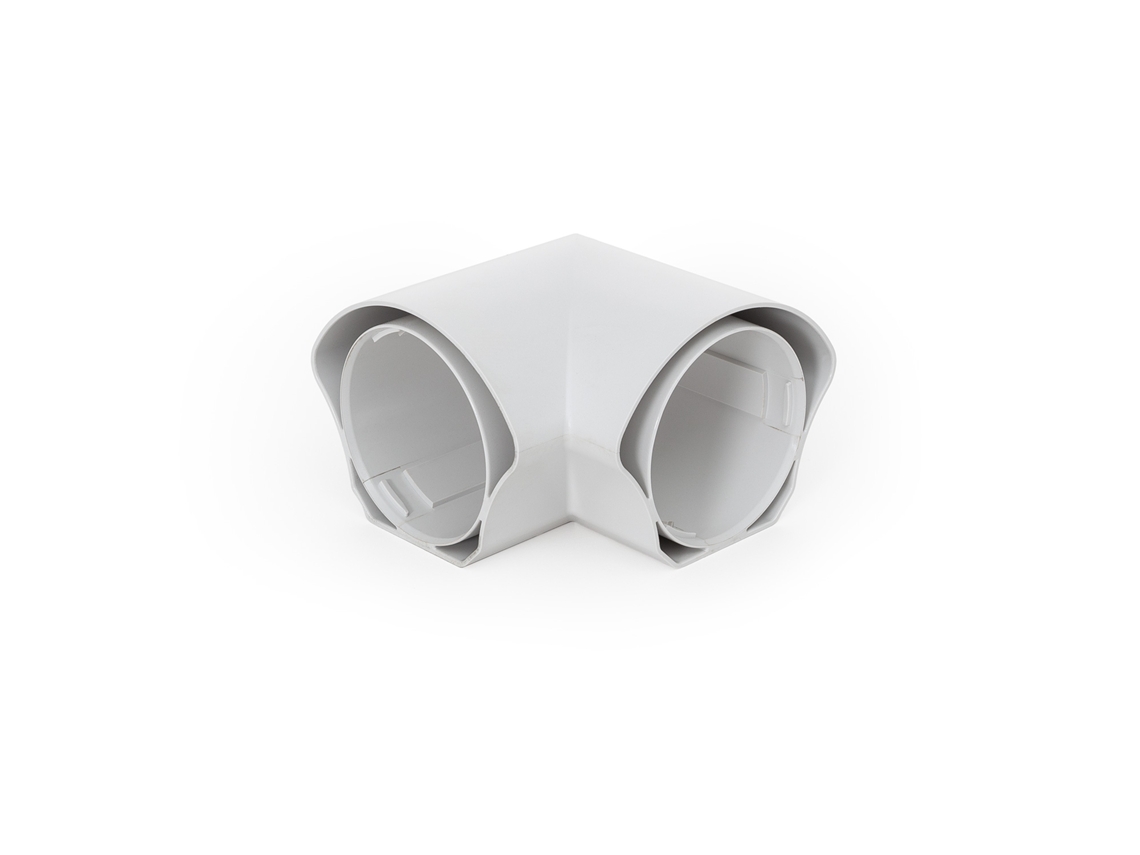 Conector Tipo L Para Armadura Hermética Led  Ip66 Conectável Flexilite Branco