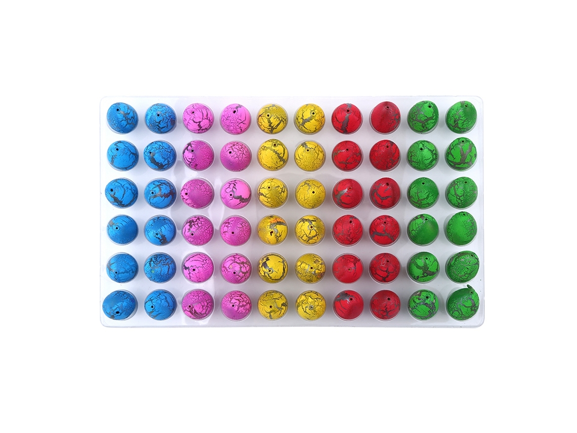 Brinquedo Educativo De Ovos De Dinossauro Com Incubação Na Água Crescendo 60pcs/caixa