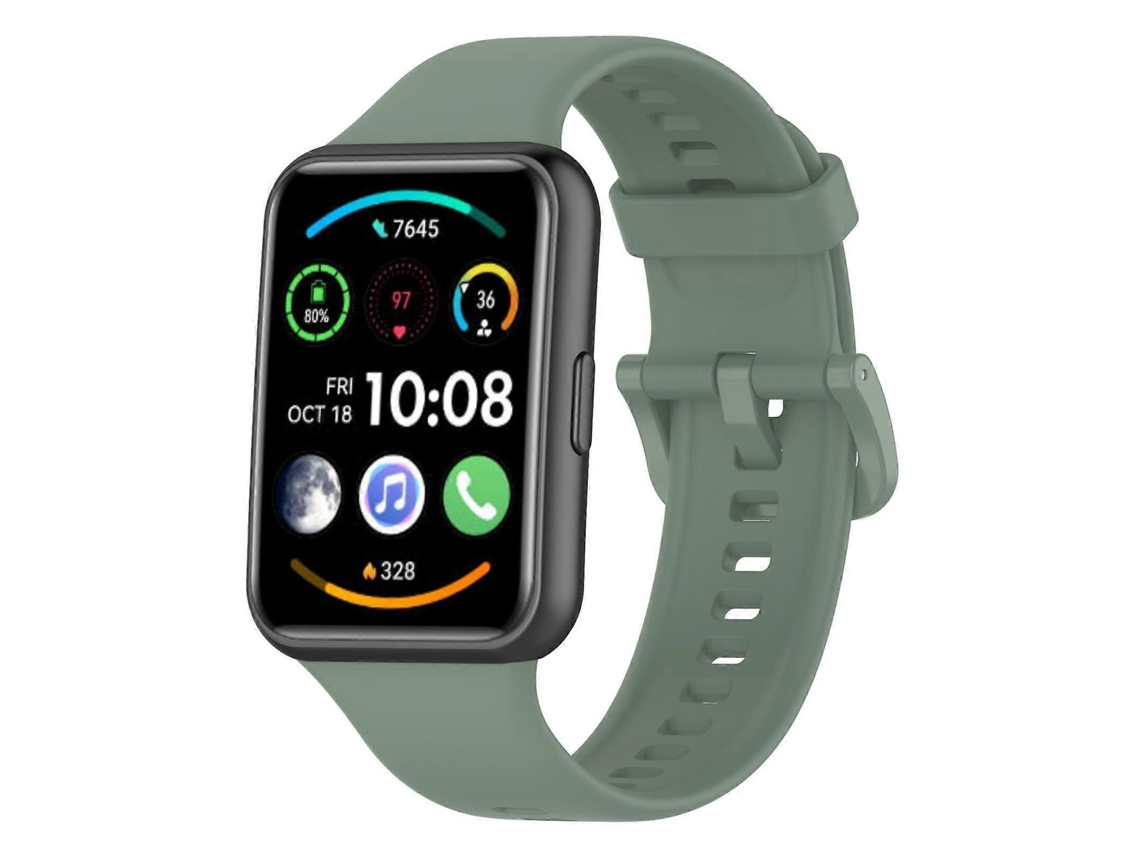 Pulseira De Silicone De Cor Sólida Com Sistema De Liberação Rápida Xdfind Para Huawei Watch Fit 2