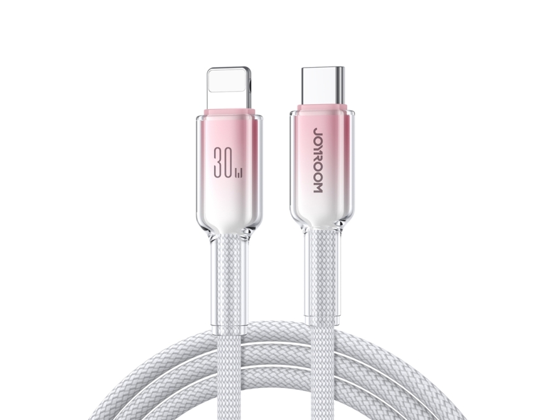 Cabo de Dados de Carregamento Rápido de 1,2m para Usb 8 Pinos branco XIAOMOYU