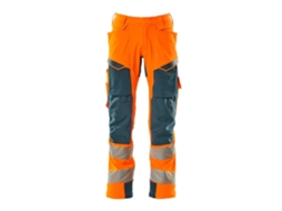 Calças Grandes Com Bolsos Para Joelheiras Accelerate Safe 19079 Laranja 45 / 32 MASCOT