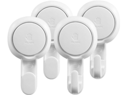 Conjunto De 4 Ganchos Sucção Fortes Para Banheiro E Cozinha, Cabides