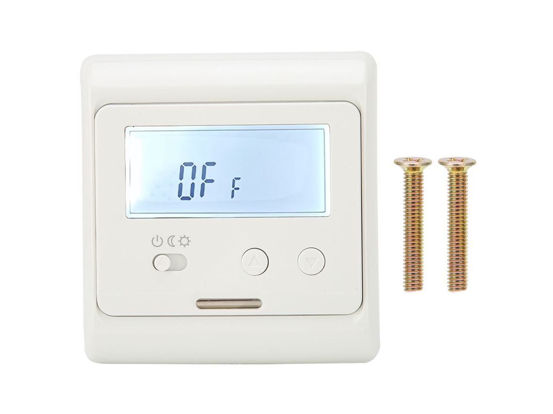 Termostato Digital para Aquecimento de Piso com LCD Controle de Temperatura AC180V 230V | S/MARCA