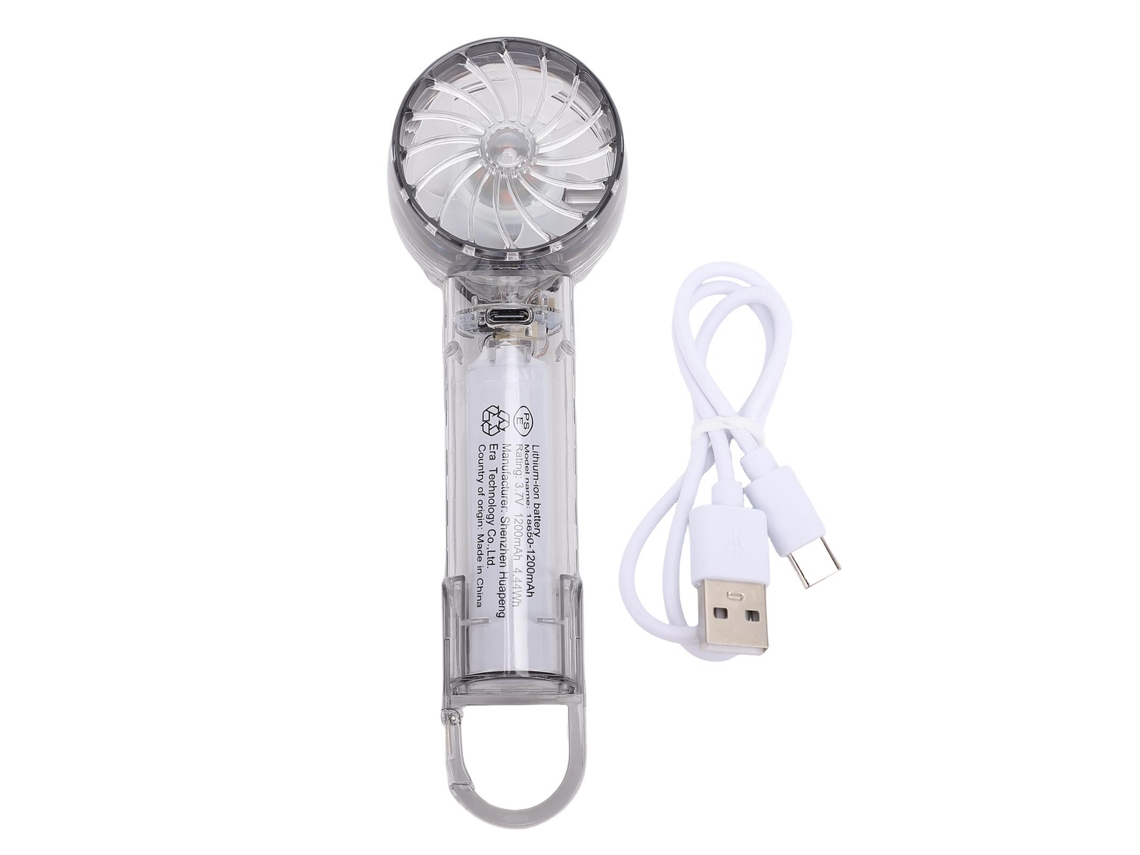 Ventilador Usb EOOCOO, 1200mah, sem lâmina, com ajuste de velocidade