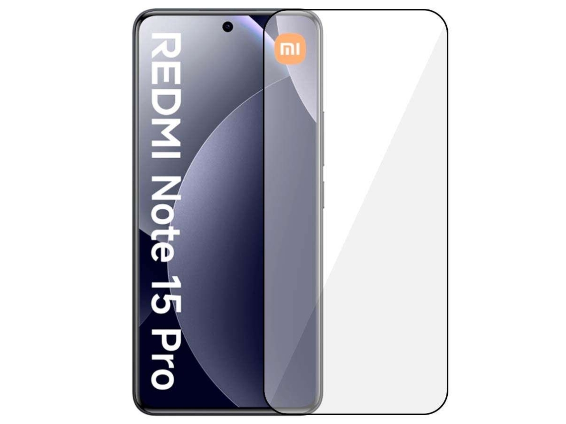 Película De Vidro Temperado Completa Preto Para Xiaomi Redmi Note 15 Pro 4g