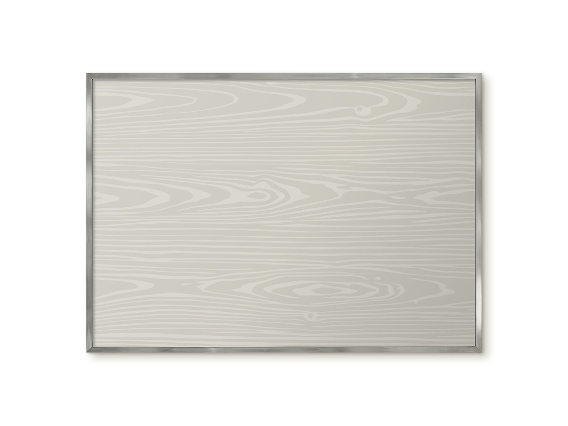Magnetic Board Beige Grain For The Living Room Espelharte (100x70 Cm)
