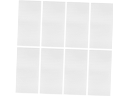 100 capas protetoras em EPE branco, com absorção de impacto e resistência à abrasão, para pratos frágeis.