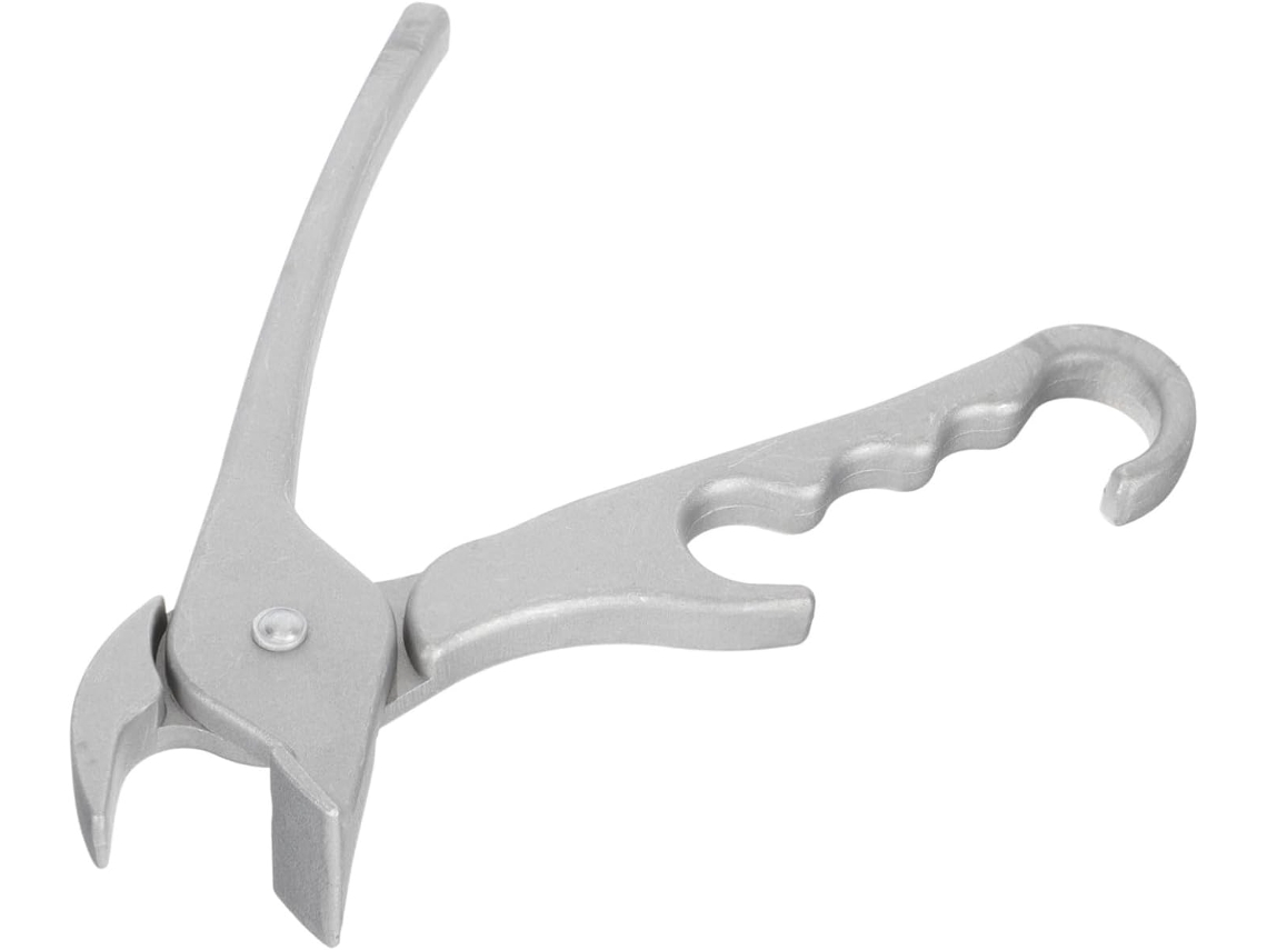 Pinça De Liga Alumínio Antiderrapante Ibasenice Para Fogão E Churrasqueira, Com Função Anti Rebarbas, Ideal Para