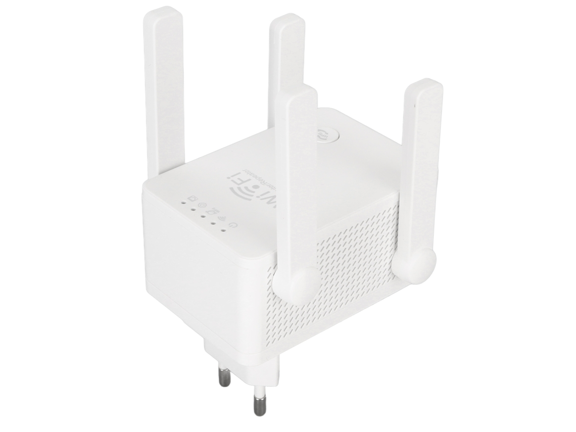 Amplificador de Internet de 4 antenas, roteador AP, luz indicadora de modo de relé, emparelhamento automático, amplificador de sinal WiFi para AC Slowmoose