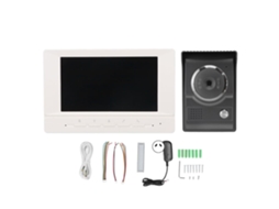 Campainha de Vídeo com Interfone, Visão Noturna Hd de 7 Polegadas, Ip55 À Prova Dágua, para Apartamentos, 100 240v, Plugue Au. Brilvibera_ozo