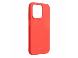 Estojo Gelatina Colorido Pêssego para iPhone 15 Pro ROAR Rosa