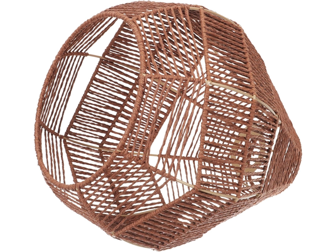 Rattan Sintético Trançado para Lustre de Teto Vintage de Interior, Acessório de Iluminação. SFUSHOS
