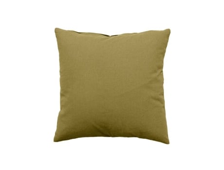 Coussin Removível Liso Em Algodão Bronze 40x40 Cm