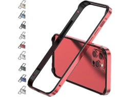 Caixa De Bumper De Metal Com Moldura De Alumínio Para Iphone 14 Pro Max/14 Pro/14 Plus Proteção De Borda Elevada