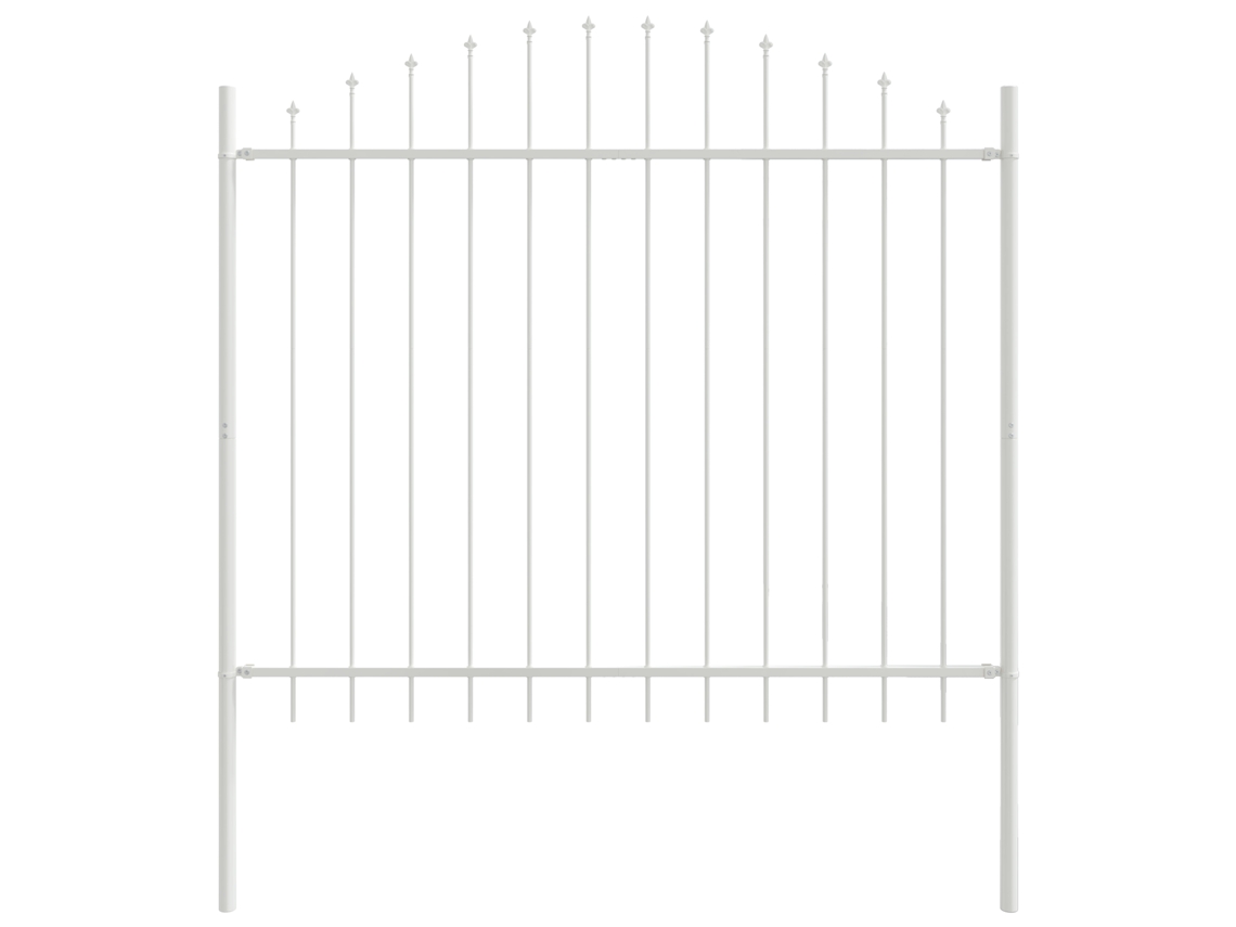 Conjunto 1 Barreira De Jardim Vidaxl Branco Aço Revestido A Pó (170 X 190 Cm)