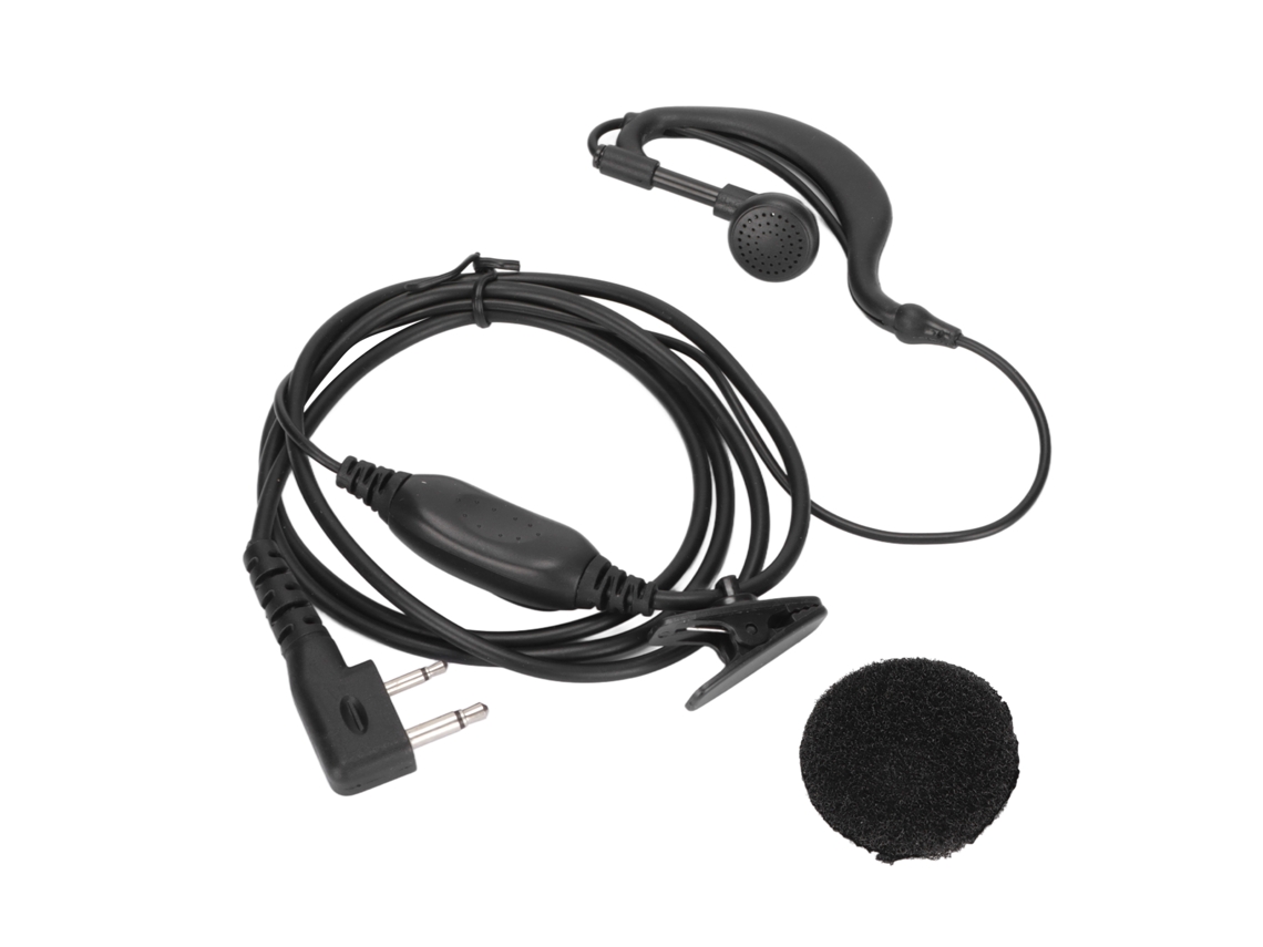Fone de Ouvido Walkie talkie EOOCOO (uso em Forma de G com Microfone para Chamada Ptt)