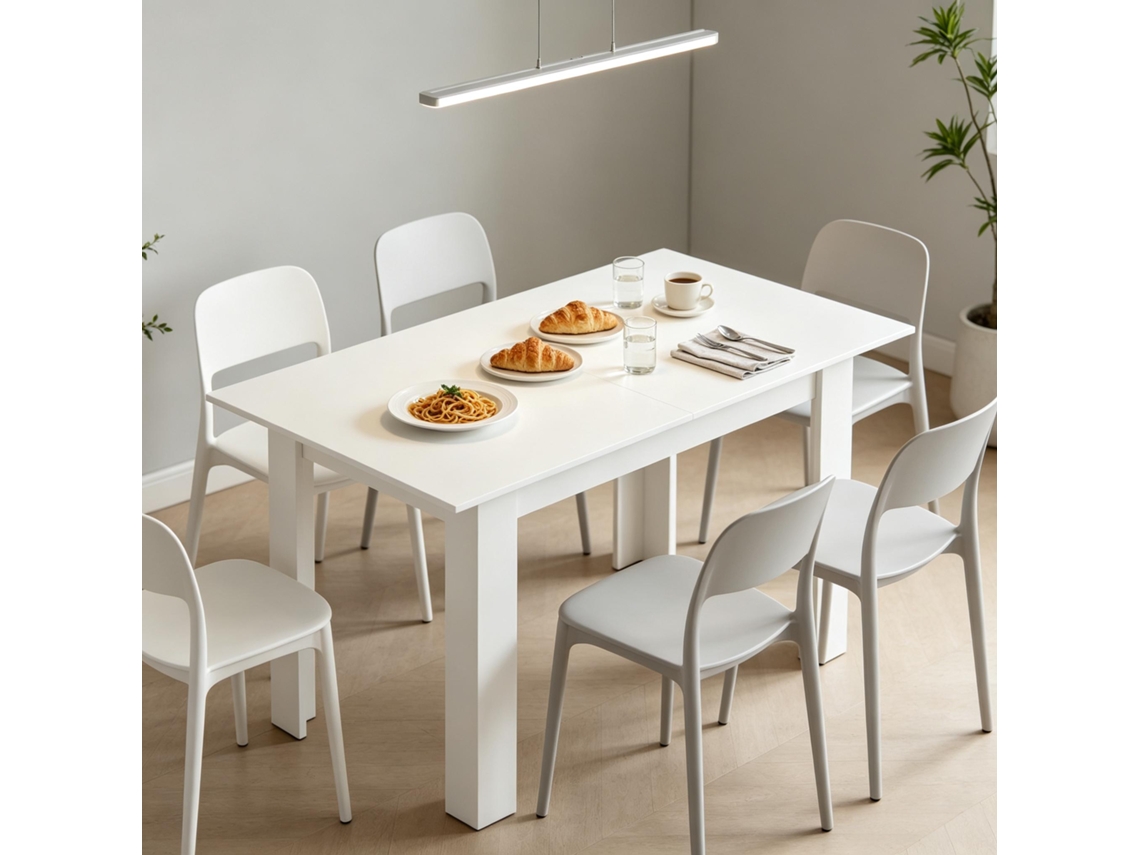 Mesa De Jantar Extensível Moderna, Prática