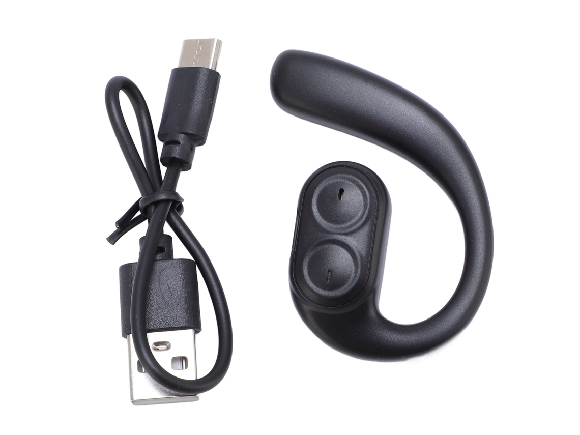 Auriculares Estéreo Inalámbricos Abiertos Lx09 con Gancho para la Oreja Derecha, Sonido Panorámico 360°, Negro | S/MARCA