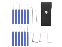 Laxiscreed Kit De Ferramentas Para Abrir Fechaduras, 17 Peças De Aço Inoxidável