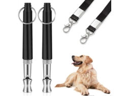 Conjunto De 2 Apitos Ultrassônicos Profissionais Para Cães - Apitos De Lembrete Antilatido Para Treinamento E Controle De Comportamento Canino Ef
