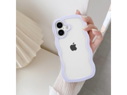 Capa Compatível Com Iphone 17, Capa Transparente Com Moldura Ondulada E Fofa, Capa Protetora De Silicone Tpu Macio E Transparente À Prova De Choque.