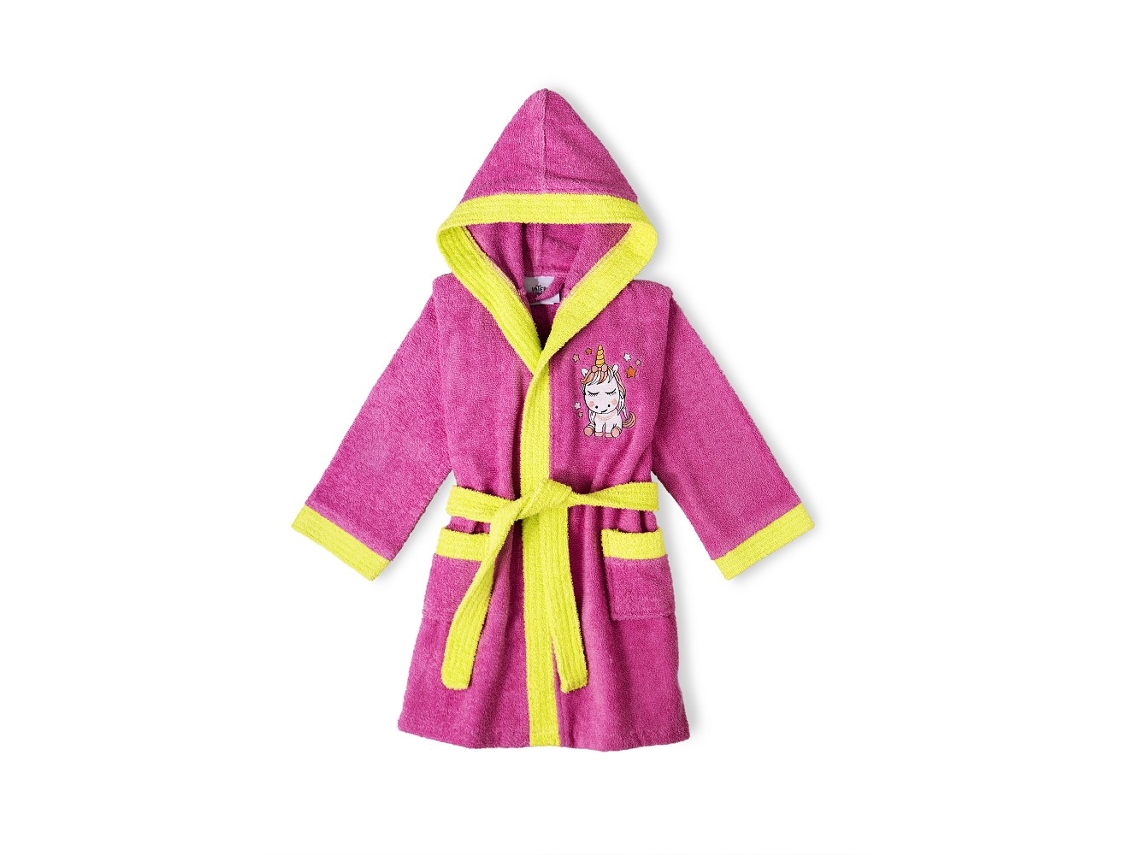 Roupão De Banho 100 Terry Algodão T 2 4 Fucsia