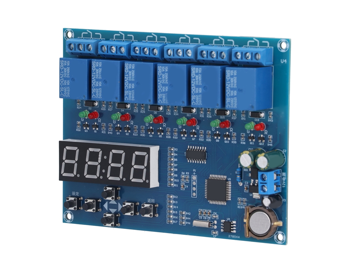 Time Relay Multi-canal Laxiscreed De 5 Canais Com Controlo De Temporização Duradouro