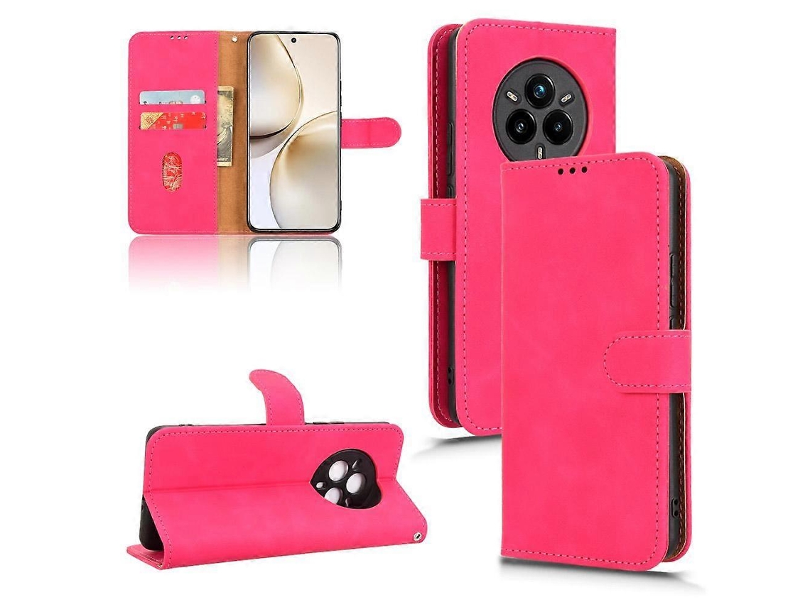 Capa De Celular De Couro Com Flip Magnético Skin Feel