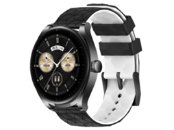 Pulseira De Silicone Bicolor Com Estampa De Futebol Para Huawei Watch Buds 22mm