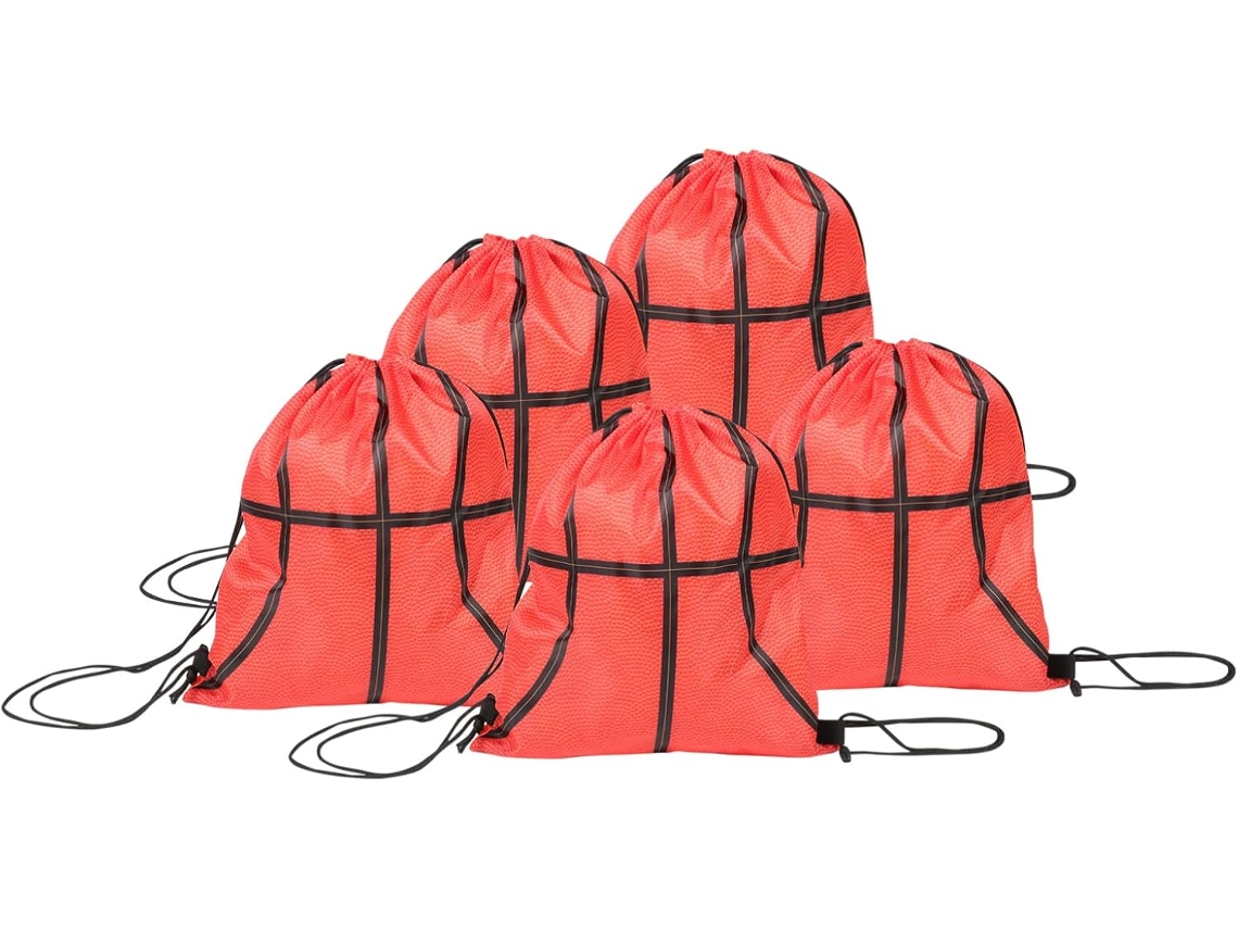 Conjunto De 5 Peças De Mochila Esportiva Para Atividades Ao Ar Livre Com Design De Bola E Cordão Conjunto De 5 Peças De Mochila Esporti Gokoco