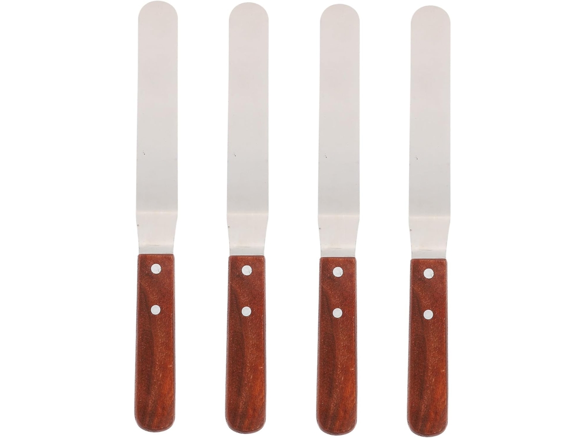 Raspador De Tartas - 4 Piezas - Espátulas Para Glaseado - Acero Inoxidable