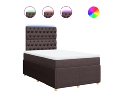 Box Spring Bed, Box Spring Beds Vidaxl Marrom Tecido (120 X 200 Cm)