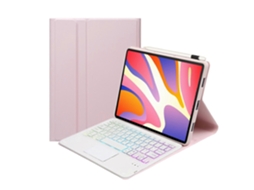 Capa De Couro Ultrafina E Destacável Com Teclado Bluetooth Retroiluminado E Touchpad Para Tablet Huawei Matepad Se 11 2024 (ah21-as)