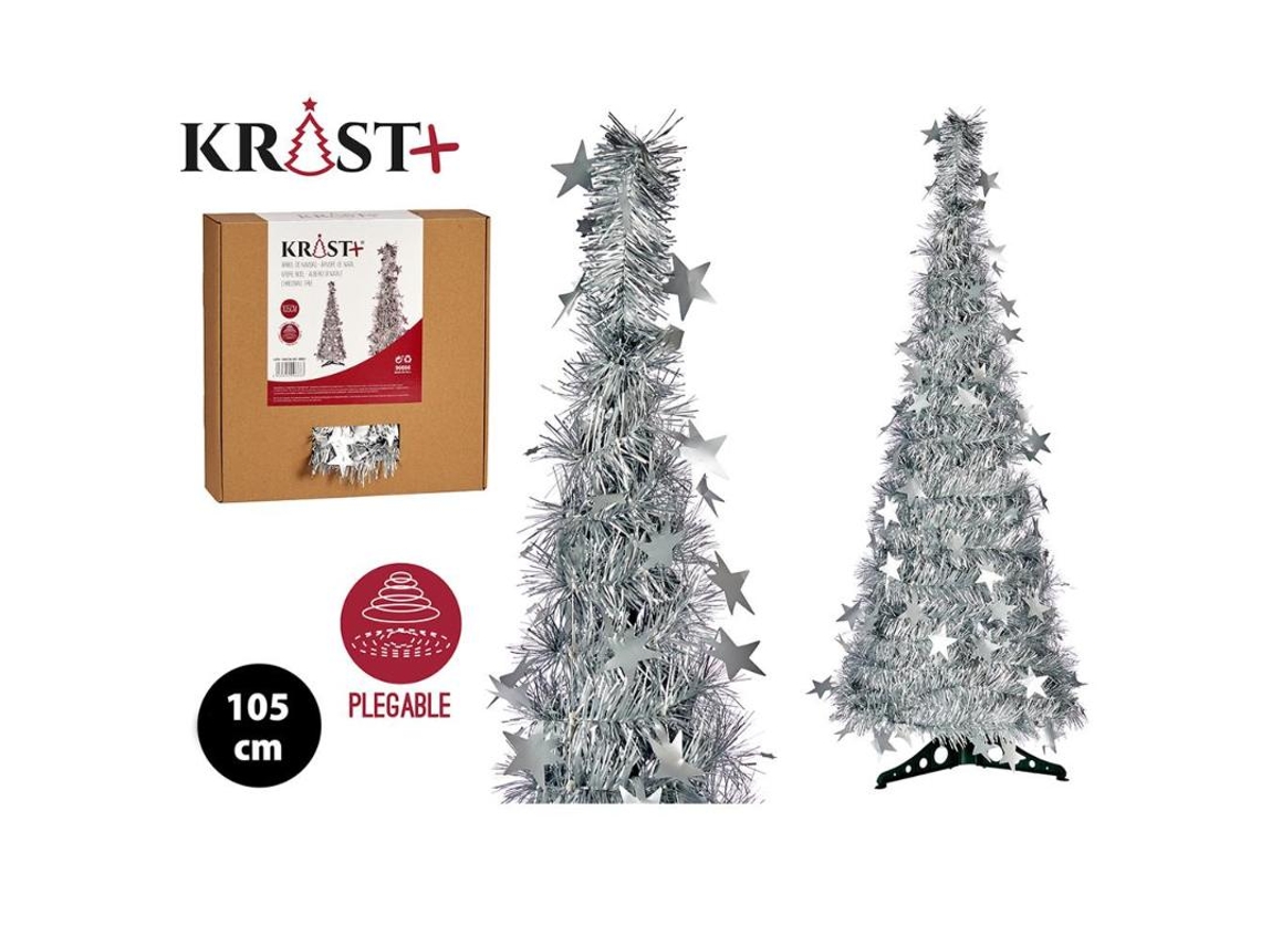 Árvore de Natal 105 cm Prateado 90666