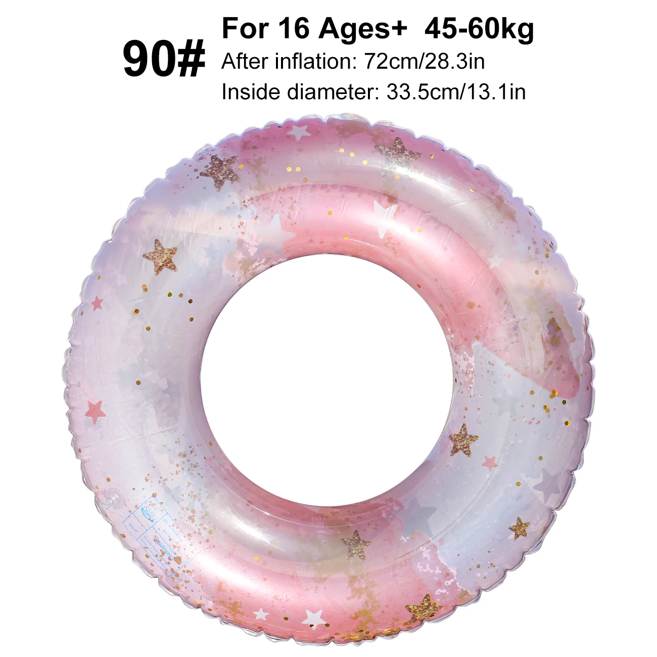 (90) Uma Boia Inflável Rosa, Uma Boia De Lazer Aquático Para Piscina.