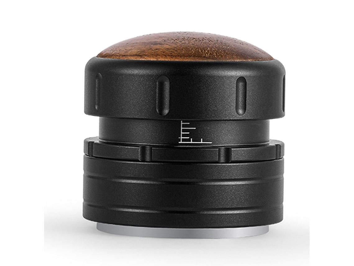 Pisador de café espresso 58.35mm pressão constante ajustável com mola madeira de nogueira anti derrapante | S/MARCA
