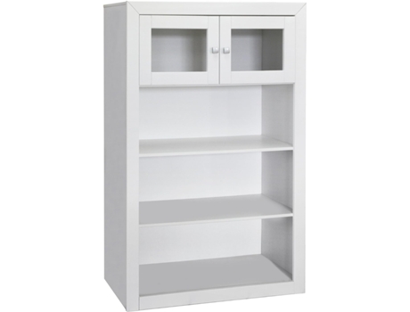 Módulo 2 Portas Pinho Maciço e Mdf MOBLIT Lacado Série Kalpe Medidas: 151 5X100X37 Cm Alturaxlarguraxprofundidade Cor Branca