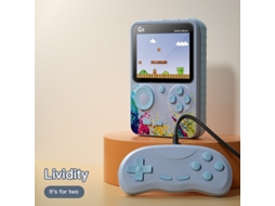 Consola De Jogos Portátil G5, 500 Jogos Clássicos Em 1, Conectividade Com Tv, Bateria Recarregável G5 Dois Jogador Sfushos (cinza)