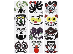 12 Adesivos De Halloween Para Decoração De Halloween Ly Ebike