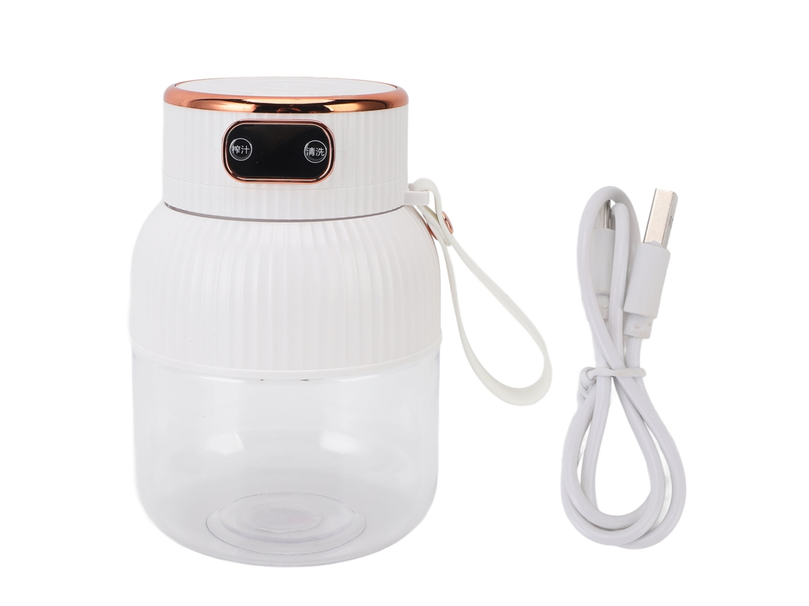 Copo espremedor portátil 600ml multifuncional desmontável elétrico para festas uso familiar branco | S/MARCA