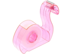 Dispensador De Fita Adesiva Portátil Lioobo, Rosa, Plástico Leve, Bordas Suaves E Design Adorável Para Scrapbooking Uso