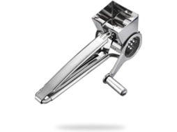 Ralador De Queijo Giratório Multifuncional Com 1 Tambor Manual Em Aço Inox Para Parmesão, Mussarela, Legumes E Muito Mais, D Aquaforge
