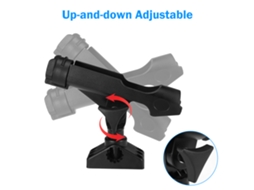 Suporte Para Vara De Pesca Ajustável Para Barco E Caju Giratório 360 Graus Com Acessórios De Aço Inoxidável